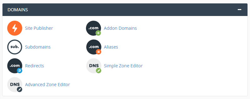 Papildus domēns cPanel