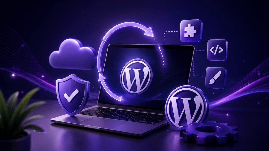 Smart Update funkcija word press majaslapai