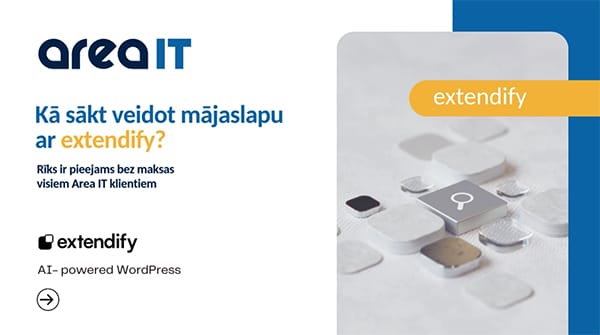 Kā sākt veidot mājaslapu ar Extendify?